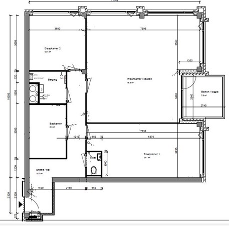 Floorplan - Helperpark 430, 9723 ZX Groningen